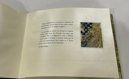 Album with marbled paper and decorative pages