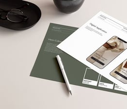 Eksempel på visuell identitet