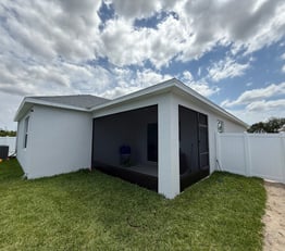 Home with screened lanai or back patio
