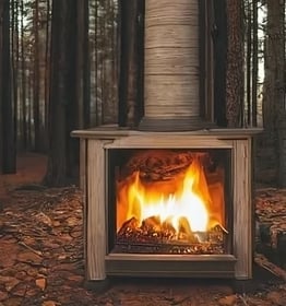 Chimenea de diseño ilusionista