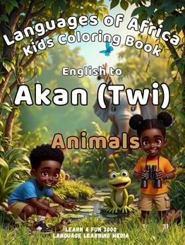 Akan (Twi) Animals coloring Book