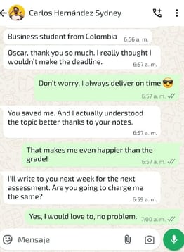 Testimonials from satisfied international students