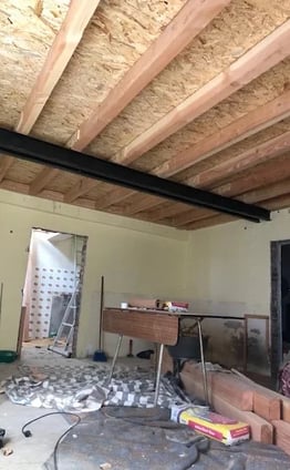 Bovenverdieping stalenbalk