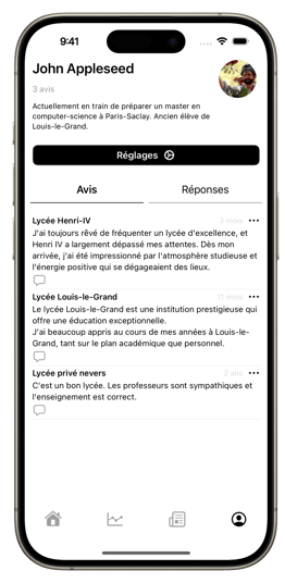 Image de l'application en marche 