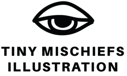 Tiny Mischiefs Illustration logo