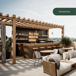 Akasha Penthouse - 2 Bedroom - 1 Bedroom - Rooftop Pool - Beach Front - airbnb - Rooftop Lounge
