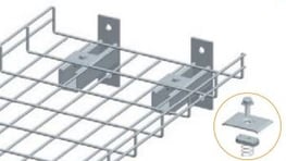 Apply to: Wall mount bracket for supporting the end of wire mesh cable tray Fit for:All widths of w