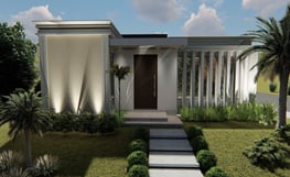 parte frontal projeto 3d com lindo design