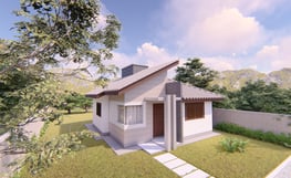projeto 3d de residencia unifamiliar