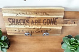 a wooden sign that says, if you can't read this sign