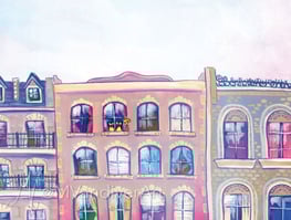 Illustrations from Bruno & Frida Go To Paris by New Orleans artist Melissa Vandiver.