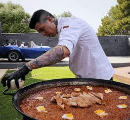 Paella Rollo Privado evento barcelona catering