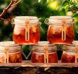 Hồng Sâm Mật Gừng 500ml - Lá Mây Farm