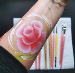 Rosen Blumen Kinderschminken Pinselbunt Pinneberg