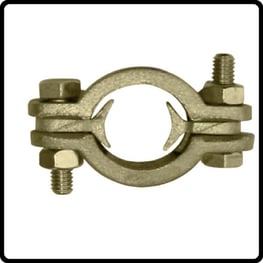 Abrazadera Express para aire comprimido.  Doble tornillo