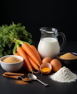 Carrot Cake Ingredients from PremiYum Foods!