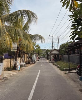 Route de Nusa Lembongan.