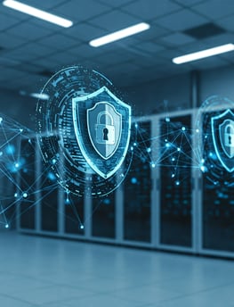 Visual representation of cybersecurity.
