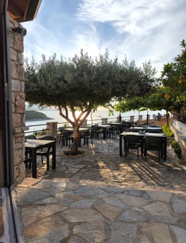 The Sunset Drift Tavern terrace Ksamil Albania