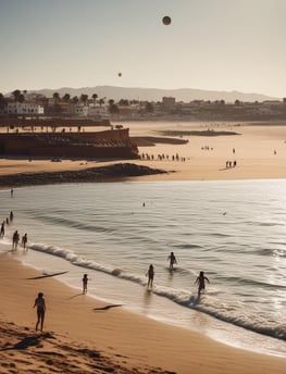 flowing river near tall trees viewing mountain under blue and white skies