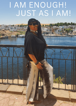 Davida Roze at the Nile River in Aswan Egypt