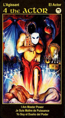 4 ACTOR Tarot Card I Am One Tarot Deck