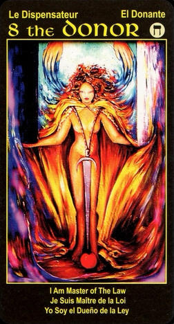 8 DONOR Tarot Card I Am One Tarot Deck