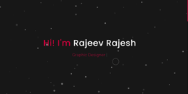 webdevelopment of rajeev rajesh