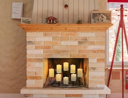 Fireplace candles