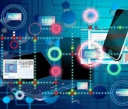 Schéma de relation lors de la construction d'un site, représente l'offre standard