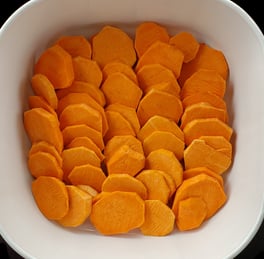 Sweet Potatoes Arranged