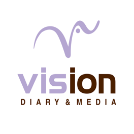 a logo for the vision diary