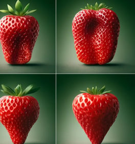 a variety of different types of strawberries