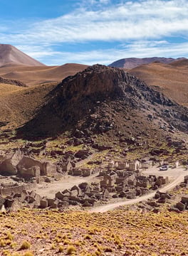 Image de ruines lors du tour dans le Sud Lipez, en Bolivie.