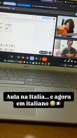 Aula online para a Italia