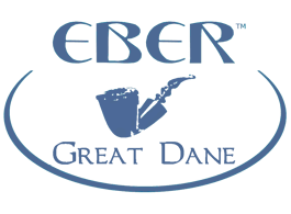 Eber Great Dane Danish Freehand Tobacco Smoking Pipe Logo