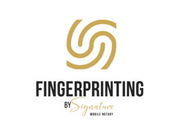 a logo for fingerprinting a fingerprinting business