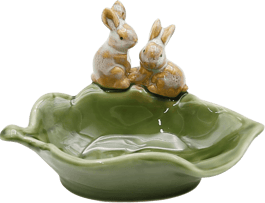 Rabbit Ceramic Soap Dish Key Bowl Jewelry Dish