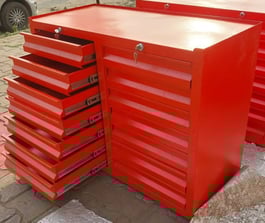 Multiple Drawer has center locking