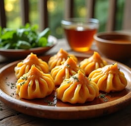 Bolinho de Batata-Doce com Ervas
