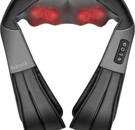 Shiatsu Neck and Back Massager with Soothing Heat, Nekteck Electric Deep Tissue 3D Kneading Massage 