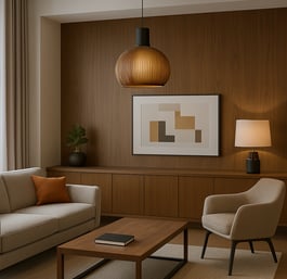interiors of an apartment by BRB Engineering realized through their FF&E service