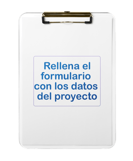 Rellena el formulario con datos de proyecto