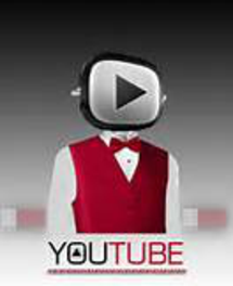 YOU TUBE a man in a red vest and bow tie