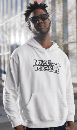 Novelty Tees Logo Hoodie in White