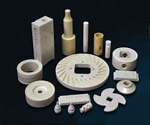 Photos of abrasives in ceramic manufacturing.