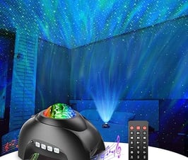 Galaxy Projector Bedroom ceiling  Bluetooth Speaker White Noise Night Light for Kids