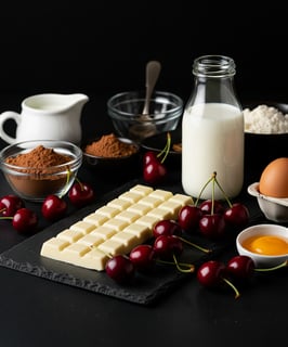 White Forest Cake Ingredients!