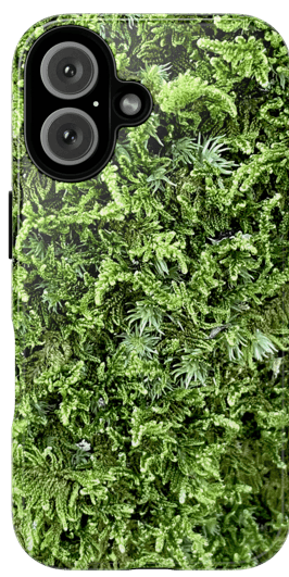 Moss Appeal Phone Case with a vivid close-up image of green moss
