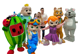 fabricacion de botargas para espectaculos infantiles de coco melon